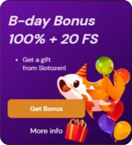 slotozen birthday bonus